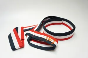 YogaAum Aum Mat Sling - Red/White/Dark Blue