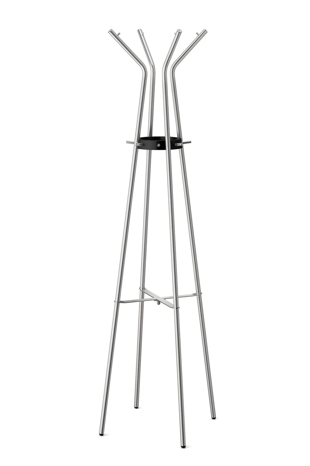 Zack Stainless Steel TEROS Matt Finished Coat Stand, 21.26" x 68.90", Silver Metallic