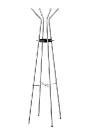 Zack Stainless Steel TEROS Matt Finished Coat Stand, 21.26" x 68.90", Silver Metallic