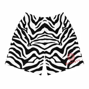 Zebra Skin Active Training Workout Shorts