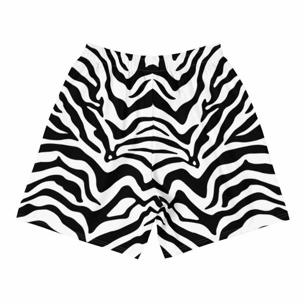 Zebra Skin Active Training Workout Shorts